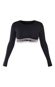 Haut croptop strass